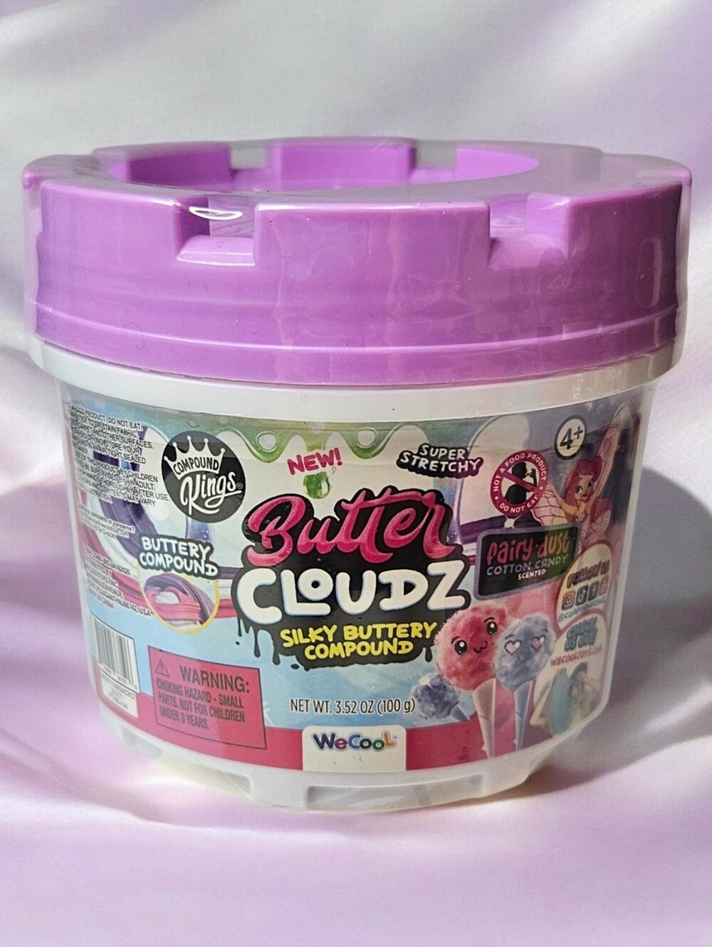 BUTTER CLOUDZ SILKY BUTTERY COMPUOND NET WT. 3.52 OZ SENSORY TOY